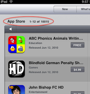 �O����(y��ng)���̵ꔵ(sh��)��(j��)�@ʾ��iPad��(y��ng)���ѽ�(j��ng)ͻ��1�f��